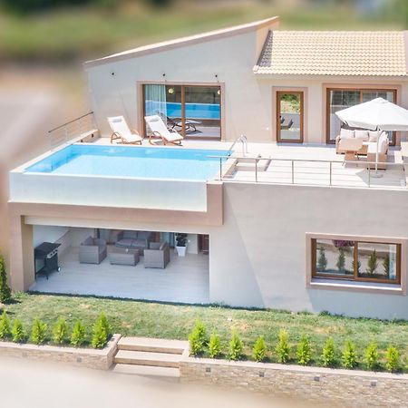 Villa Vasillis-Heated Swimming Pool With Infinity View Vitalades Exterior photo