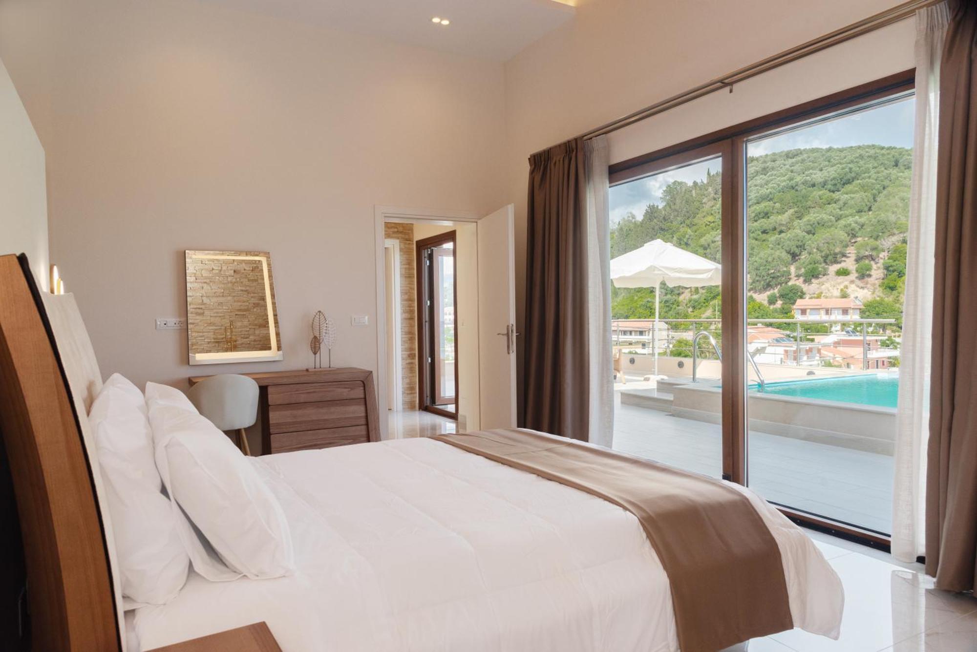 Villa Vasillis-Heated Swimming Pool With Infinity View Vitalades Exterior photo